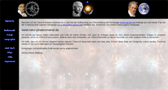 Desktop Screenshot of natur-phaenomenal.de